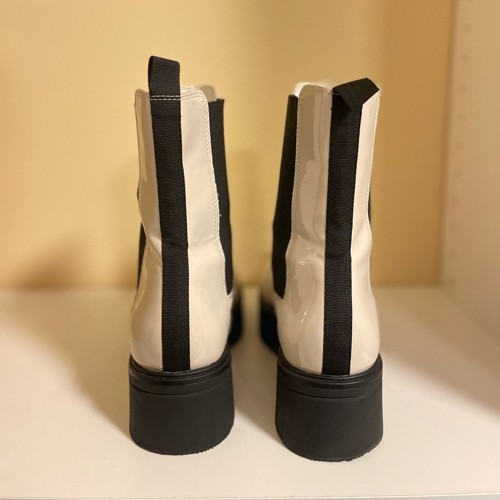 Steve Madden Clarissa Bone Patent Platform Women's Boots-Size 9 - Picture 4 of 9